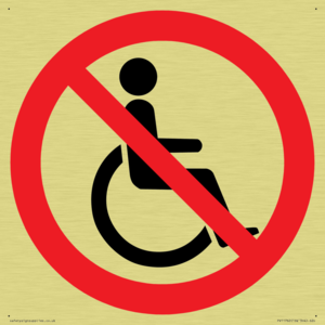 P914 Prohibition: No disabled access